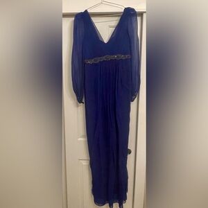 Rickie Freeman for Teri Jon Long sleeve silk gown